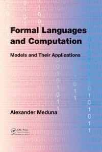 Cover image: Formal Languages and Computation 1st edition 9780367378875