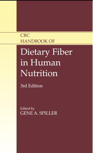 Cover image: CRC Handbook of Dietary Fiber in Human Nutrition 3rd edition 9780367397210
