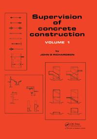 Immagine di copertina: Supervision of Concrete Construction 1 1st edition 9780863100123