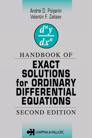 Cover image: Handbook of Exact Solutions for Ordinary Differential Equations 2nd edition 9781584882978