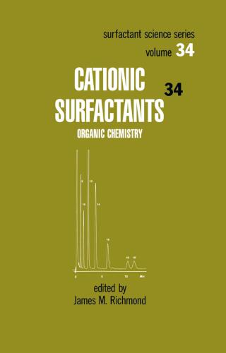 Imagen de portada: Cationic Surfactants 1st edition 9780824783815