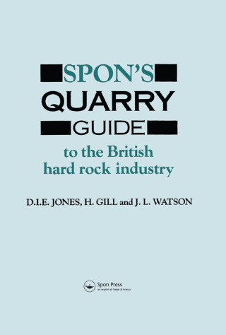Cover image: Spon's Quarry Guide 1st edition 9780419167105
