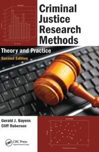 Imagen de portada: Criminal Justice Research Methods 2nd edition 9781439836965