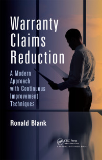 Cover image: Warranty Claims Reduction 1st edition 9781482209129