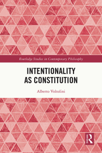Cover image: Intentionality as Constitution 1st edition 9781032290355