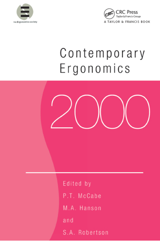 Imagen de portada: Contemporary Ergonomics 2000 1st edition 9780748409587