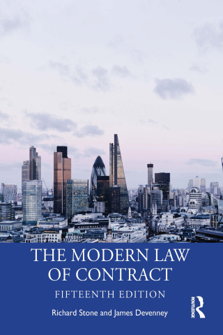 Cover image: The Modern Law of Contract 15th edition 9781032626734