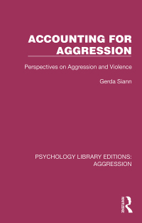 Cover image: Accounting for Aggression 1st edition 9781032798554