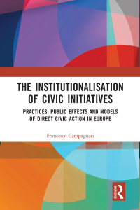 Imagen de portada: The Institutionalisation of Civic Initiatives 1st edition 9781032447483