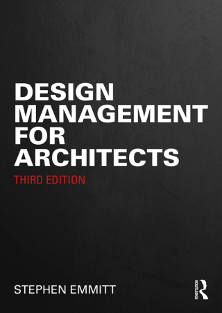 Cover image: Design Management for Architects 3rd edition 9781032813455