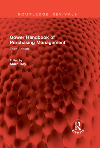 Cover image: Gower Handbook of Purchasing Management 1st edition 9781032800288
