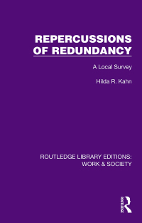 Titelbild: Repercussions of Redundancy 1st edition 9781032816982