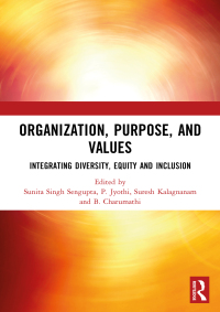 Titelbild: ORGANIZATION, PURPOSE, AND VALUES 1st edition 9781032817903