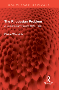 Imagen de portada: The Rhodesian Problem 1st edition 9781032821504