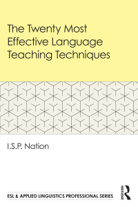 Cover image: The Twenty Most Effective Language Teaching Techniques 1st edition 9781032802718