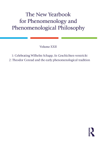 Imagen de portada: The New Yearbook for Phenomenology and Phenomenological Philosophy 1st edition 9781032839998