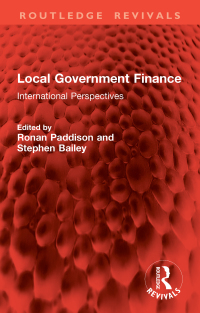 Cover image: Local Government Finance 1st edition 9781032846606