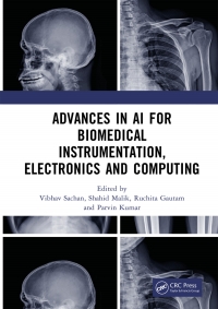 Imagen de portada: Advances in AI for Biomedical Instrumentation, Electronics and Computing 1st edition 9781032642987