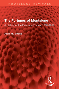 Imagen de portada: The Fortunes of Montaigne 1st edition 9781032846217