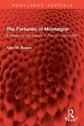Cover image: The Fortunes of Montaigne 1st edition 9781032846217