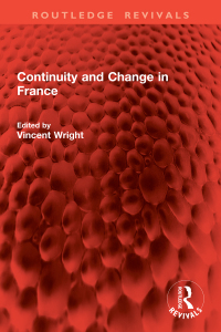 Cover image: Continuity and Change in France 1st edition 9781032831817