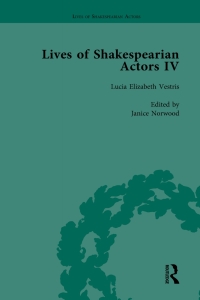 Imagen de portada: Lives of Shakespearian Actors, Part IV, Volume 2 1st edition 9781138754409