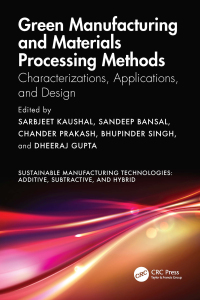 Titelbild: Green Manufacturing and Materials Processing Methods 1st edition 9781032580173