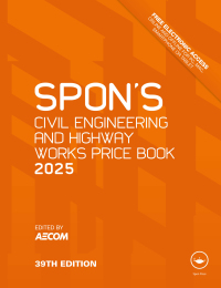 Imagen de portada: Spon's Civil Engineering and Highway Works Price Book 2025 39th edition 9781032822815