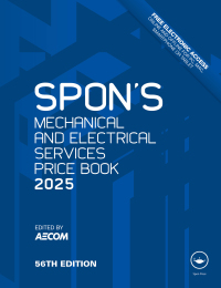 Cover image: Spon's Mechanical and Electrical Services Price Book 2025 56th edition 9781032822839