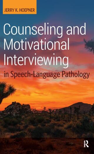 Cover image: Counseling and Motivational Interviewing in Speech-Language Pathology 1st edition 9781032956473