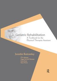 Cover image: Geriatric Rehabilitation 1st edition 9781556428166