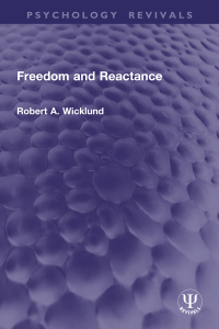 Cover image: Freedom and Reactance 1st edition 9781032846583