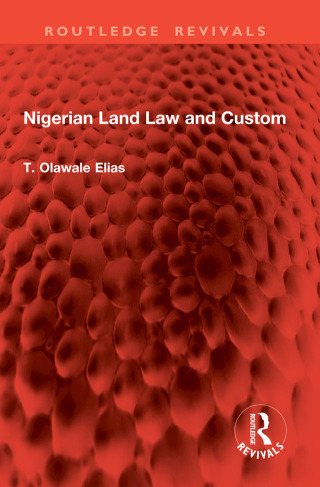 Imagen de portada: Nigerian Land Law and Custom 1st edition 9781032846064
