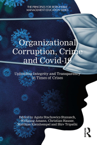 Cover image: Organizational Corruption, Crime and Covid-19 1st edition 9781032548845