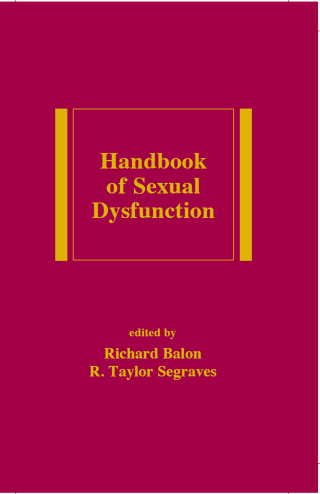 Cover image: Handbook of Sexual Dysfunction 1st edition 9780824758264