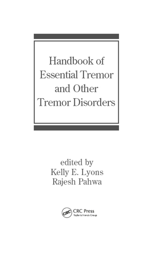 Imagen de portada: Handbook of Essential Tremor and Other Tremor Disorders 1st edition 9780824726454