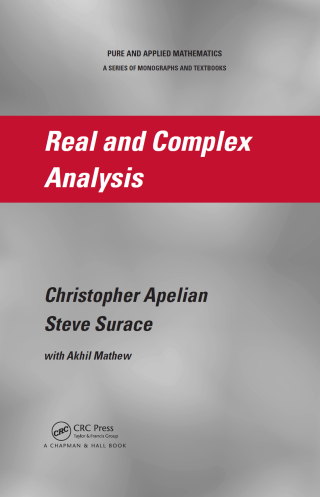 Cover image: Real and Complex Analysis 1st edition 9780367384784