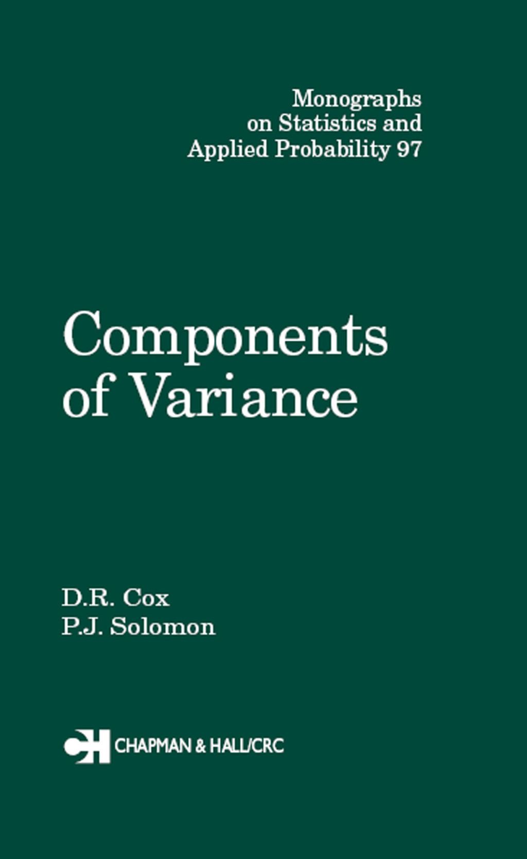 Components of Variance 1st Edition