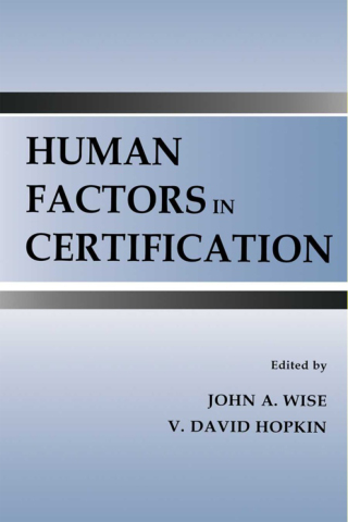 Cover image: Human Factors in Certification 1st edition 9780805831139