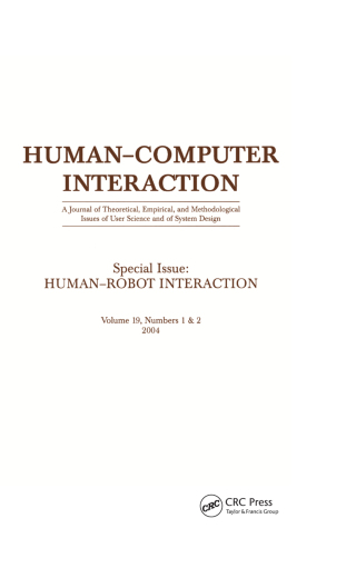 Cover image: Human-robot Interaction 1st edition 9780805895537