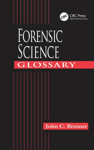 Cover image: Forensic Science Glossary 1st edition 9781138415904