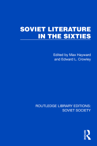 Cover image: Soviet Literature in the Sixties 1st edition 9781032889795