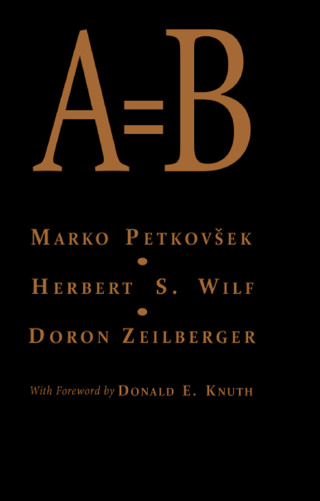 Immagine di copertina: A = B 1st edition 9781568810638