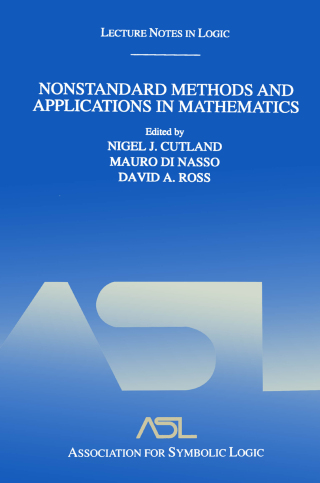 Cover image: Nonstandard Methods and Applications in Mathematics 1st edition 9781568812915