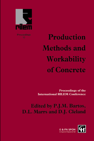 Cover image: Production Methods and Workability of Concrete 1st edition 9780367448493