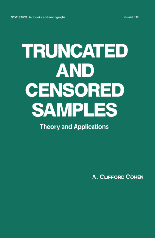 Cover image: Truncated and Censored Samples 1st edition 9780824784478