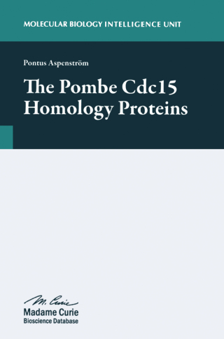 Cover image: The Pombe Cdc15 Homology Proteins 1st edition 9781587063138