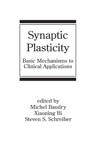Cover image: Synaptic Plasticity 1st edition 9780824759001