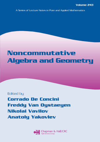 Cover image: Noncommutative Algebra and Geometry 1st edition 9780824723491
