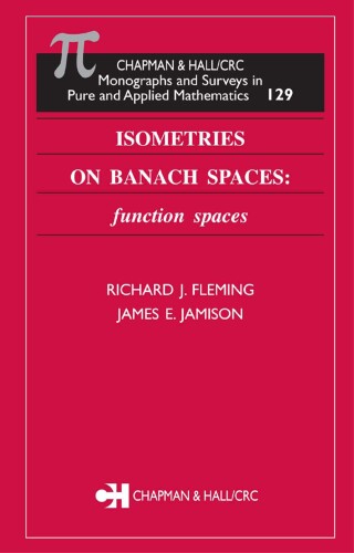 Cover image: Isometries on Banach Spaces 1st edition 9780367395575